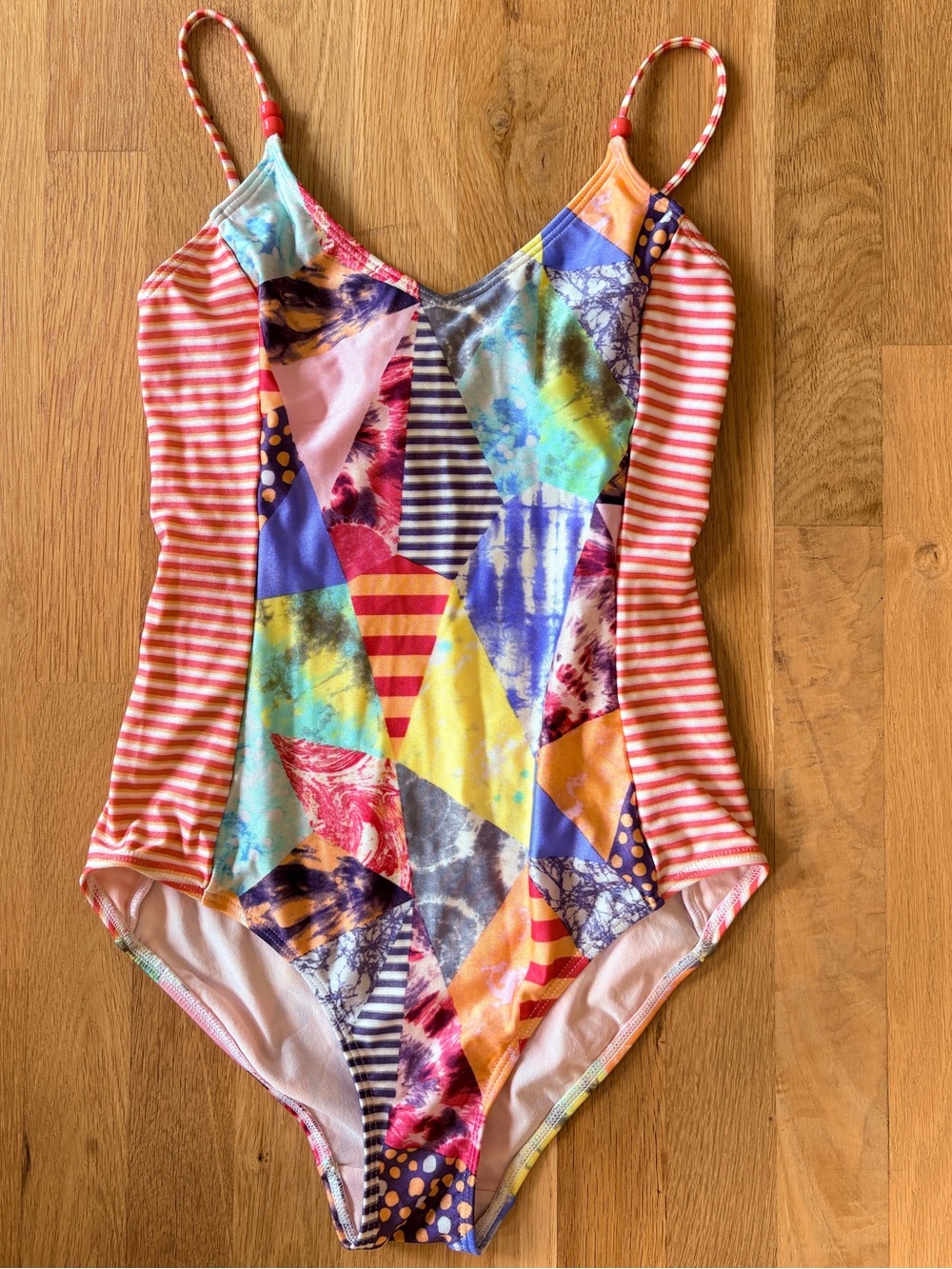 Women’s Insight- Multicolor Geometric One Piece Swimsuit. Size Medium